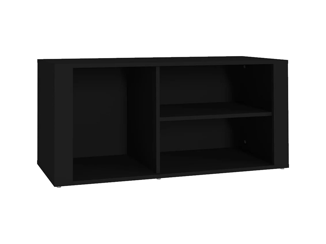 Armoire à chaussures Noir 100x35x45 cm Bois d'ingénierie