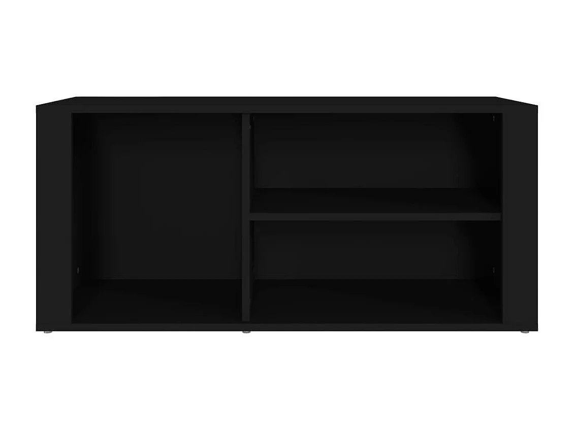 Scarpiera nera 100x35x45 cm Legno ingegnerizzato