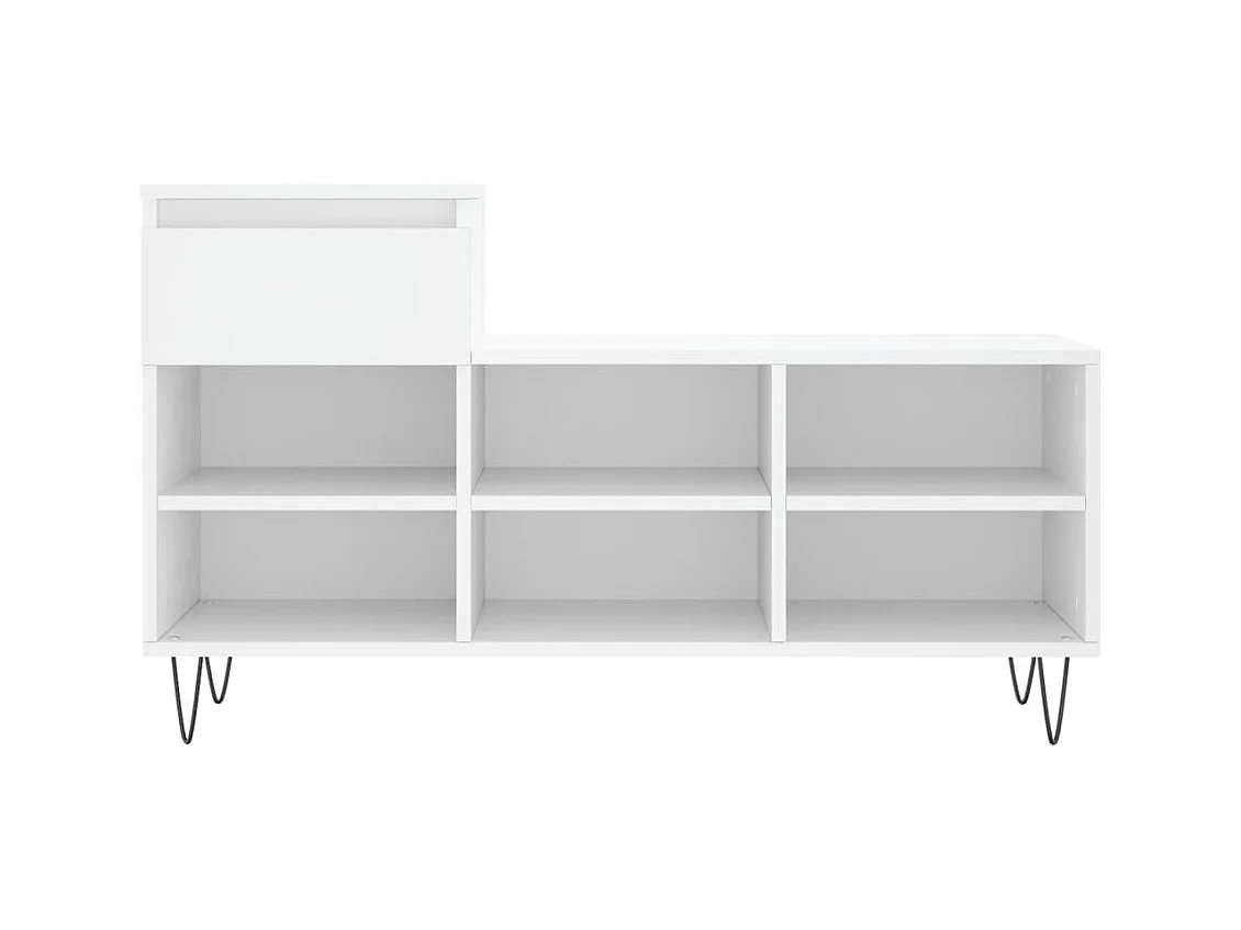 Armoire à chaussures Blanc 102x36x60 cm Bois d'ingénierie