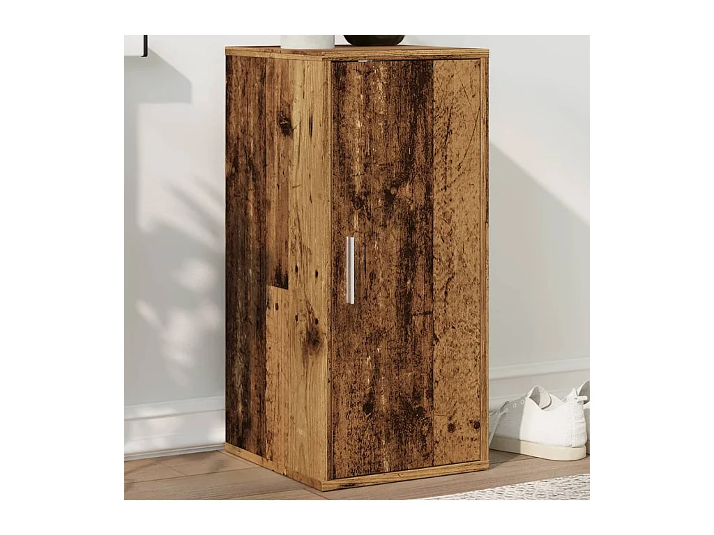 Armoire à chaussures vieux bois 32x35x70 cm bois d'ingénierie