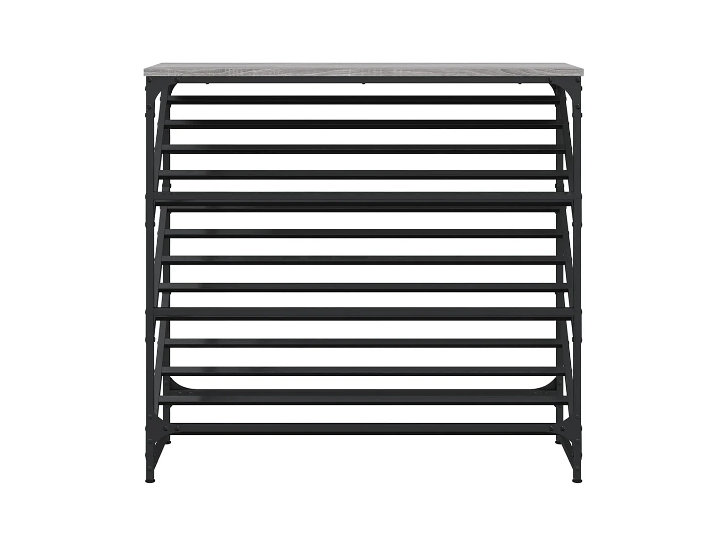 Scarpiera Sonoma grigia 90x30x85 cm in legno ingegnerizzato