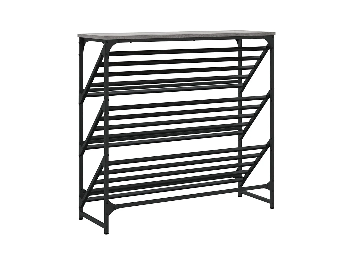 Scarpiera Sonoma grigia 90x30x85 cm in legno ingegnerizzato