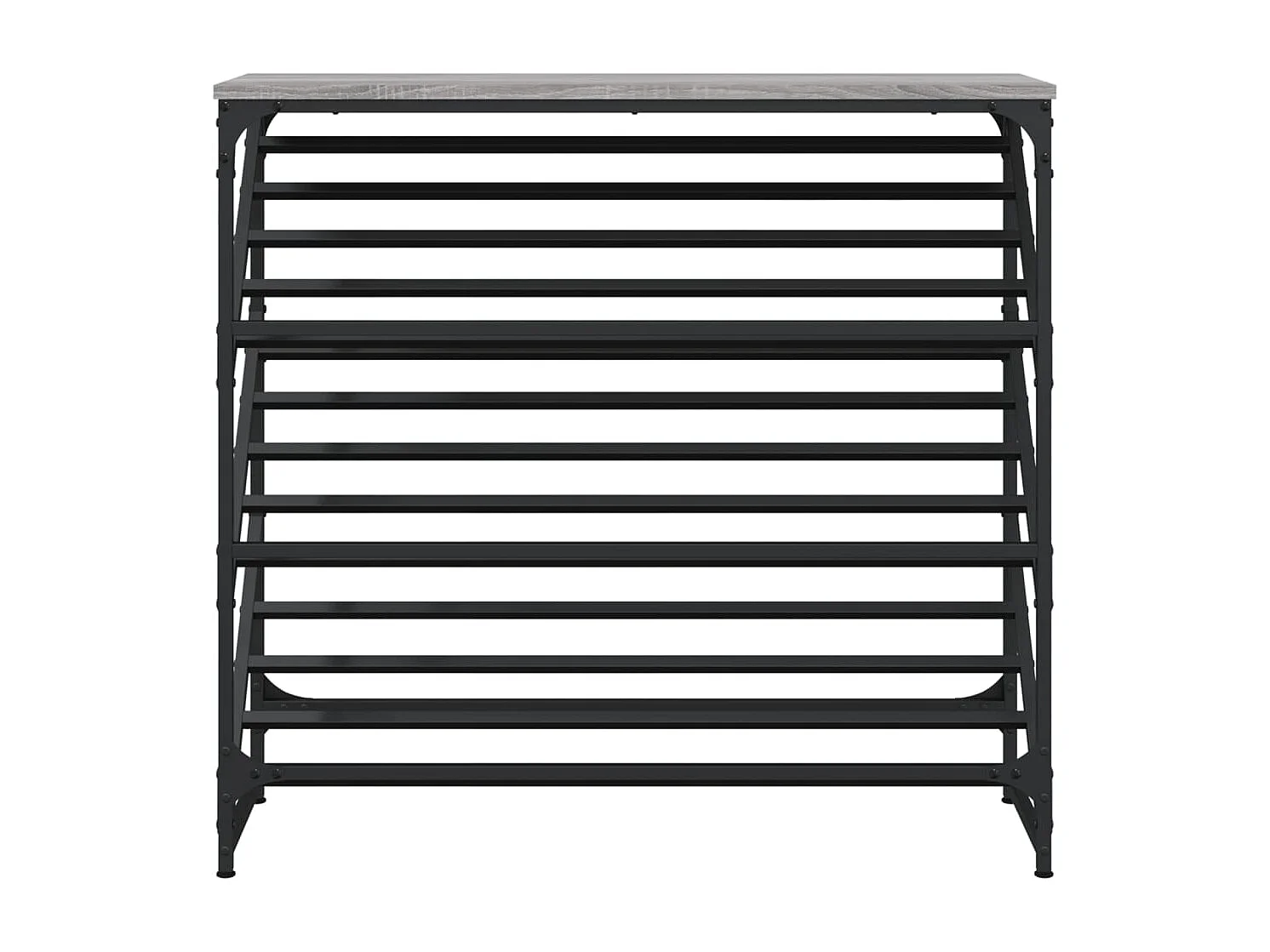 Zapatero Sonoma gris 90x30x85 cm madera de ingeniería