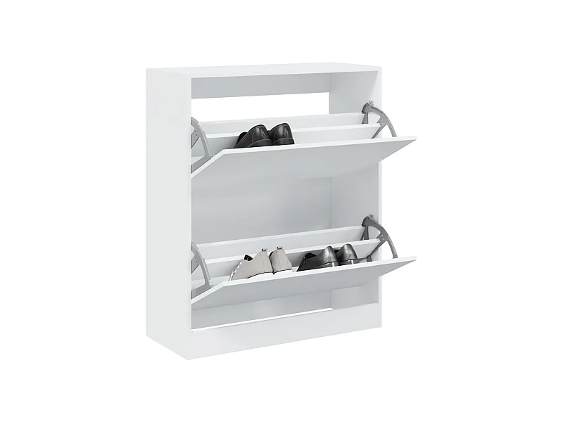 Zapatero blanco 80x34x96,5 cm madera contrachapada