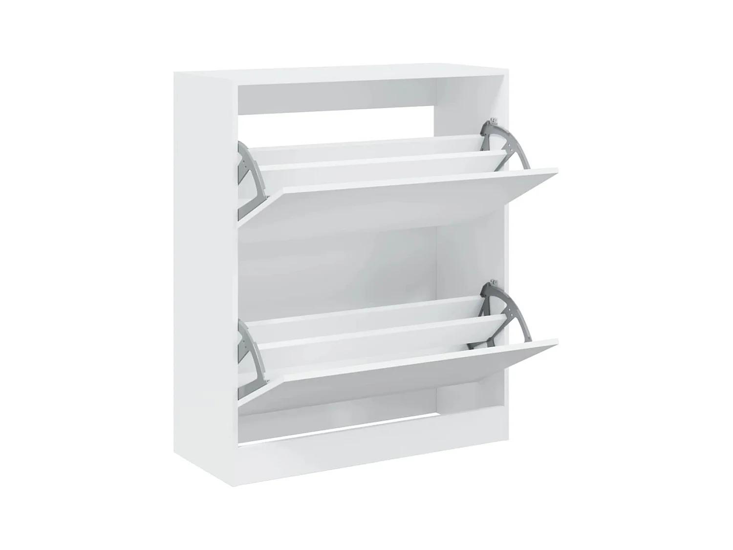 Armoire à chaussures blanc 80x34x96,5 cm bois d'ingénierie