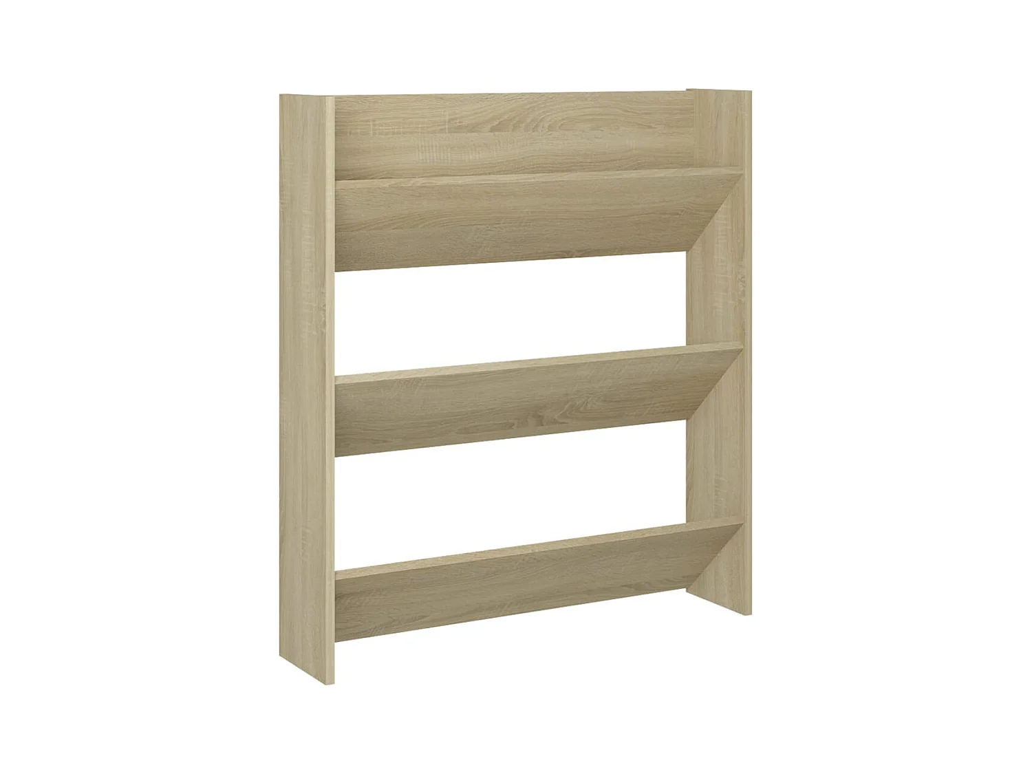 Armoire à chaussures murale chêne Sonoma bois d'ingénierie