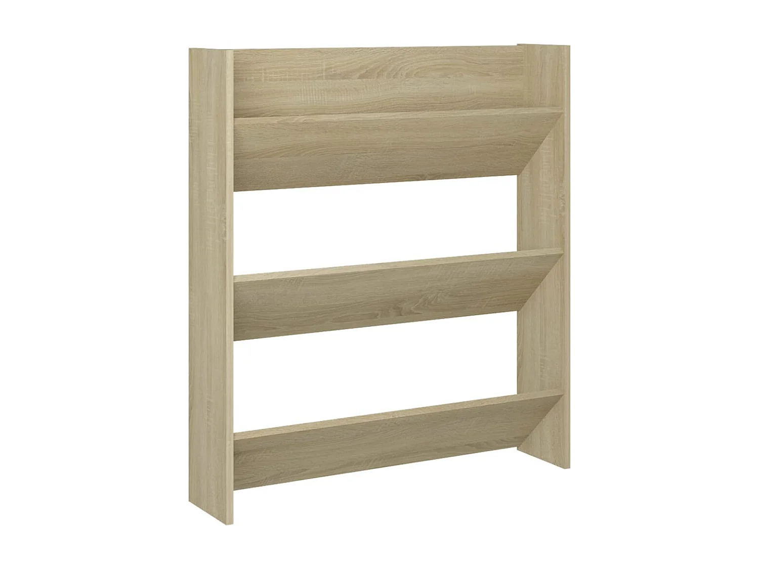 Armoire à chaussures murale chêne Sonoma bois d'ingénierie