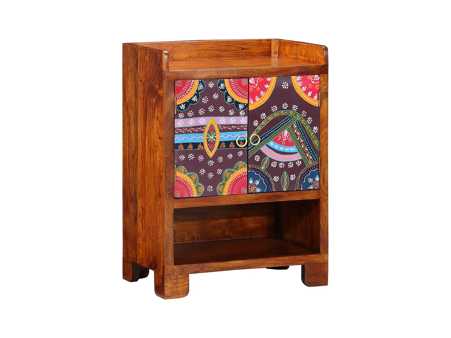 Scarpiera 55x35x75 cm in legno massello di acacia