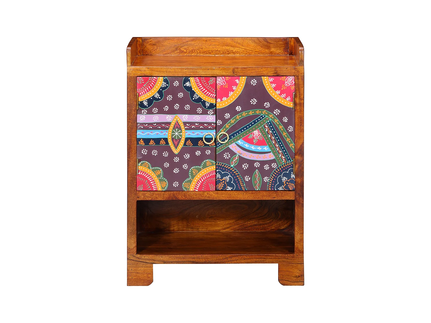 Scarpiera 55x35x75 cm in legno massello di acacia