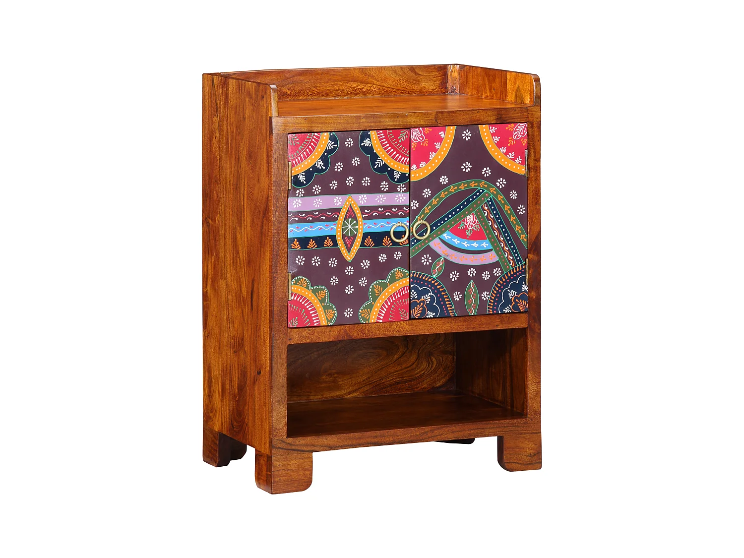 Scarpiera 55x35x75 cm in legno massello di acacia