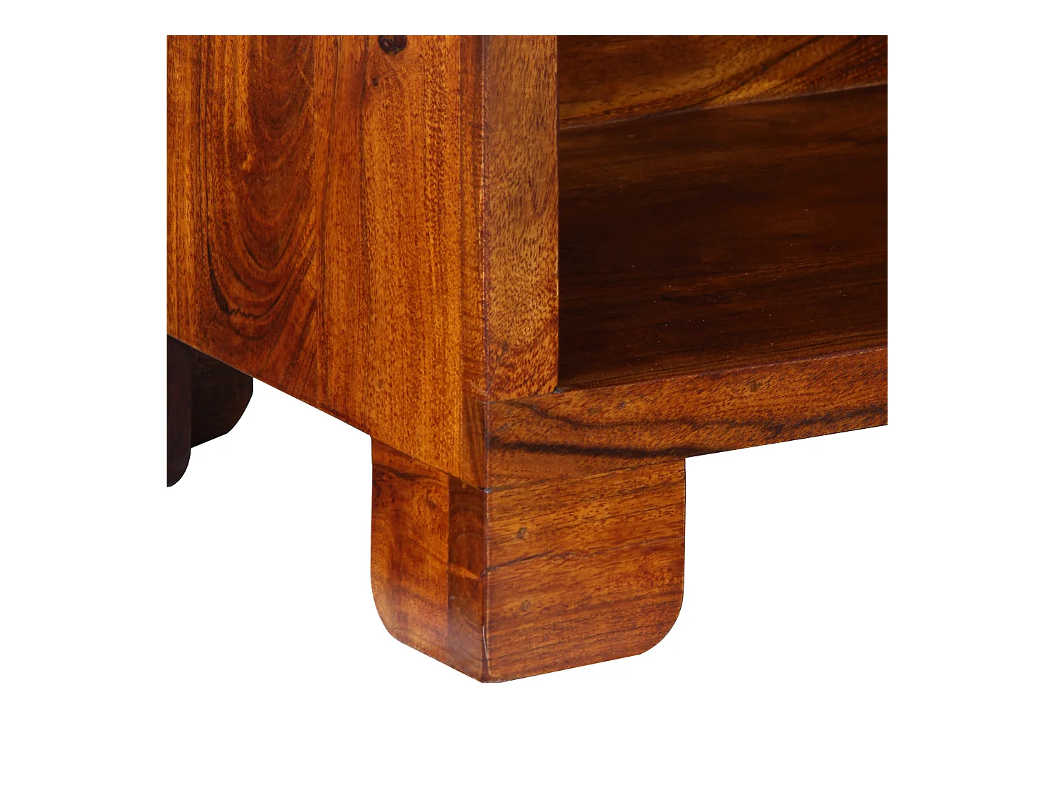 Scarpiera 55x35x75 cm in legno massello di acacia