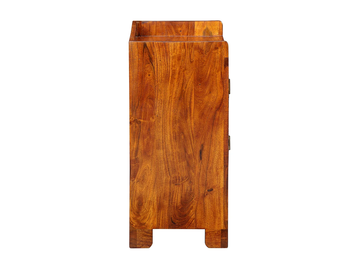 Meuble à chaussures 55x35x75 cm en bois solide d'acacia