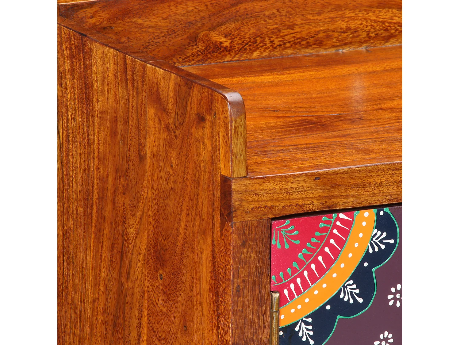 Meuble à chaussures 55x35x75 cm en bois solide d'acacia