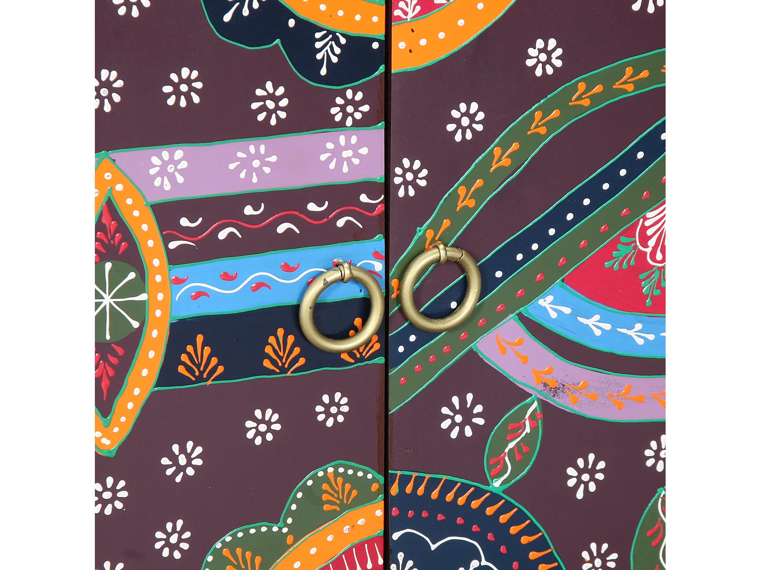 Meuble à chaussures 55x35x75 cm en bois solide d'acacia