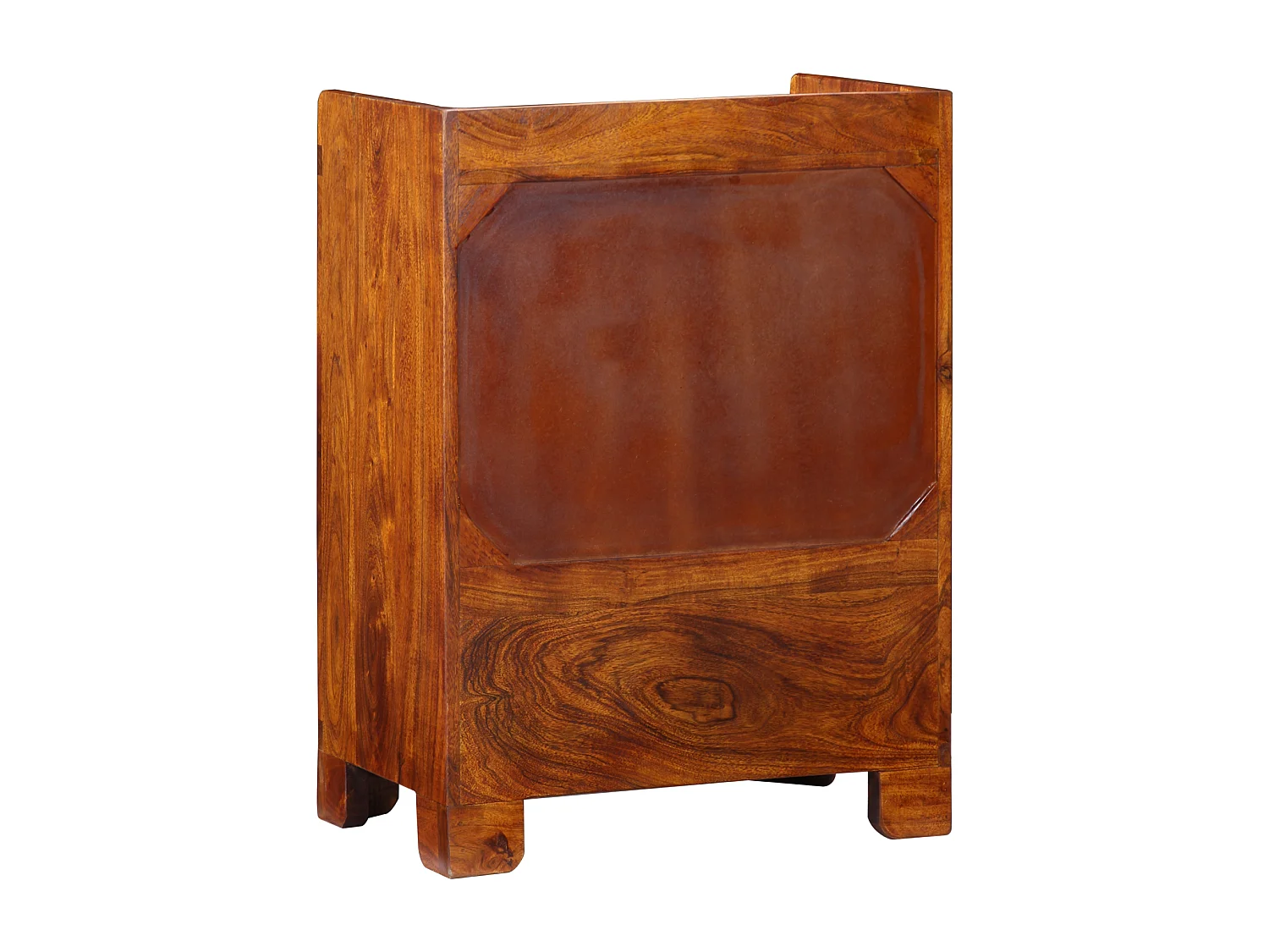 Meuble à chaussures 55x35x75 cm en bois solide d'acacia