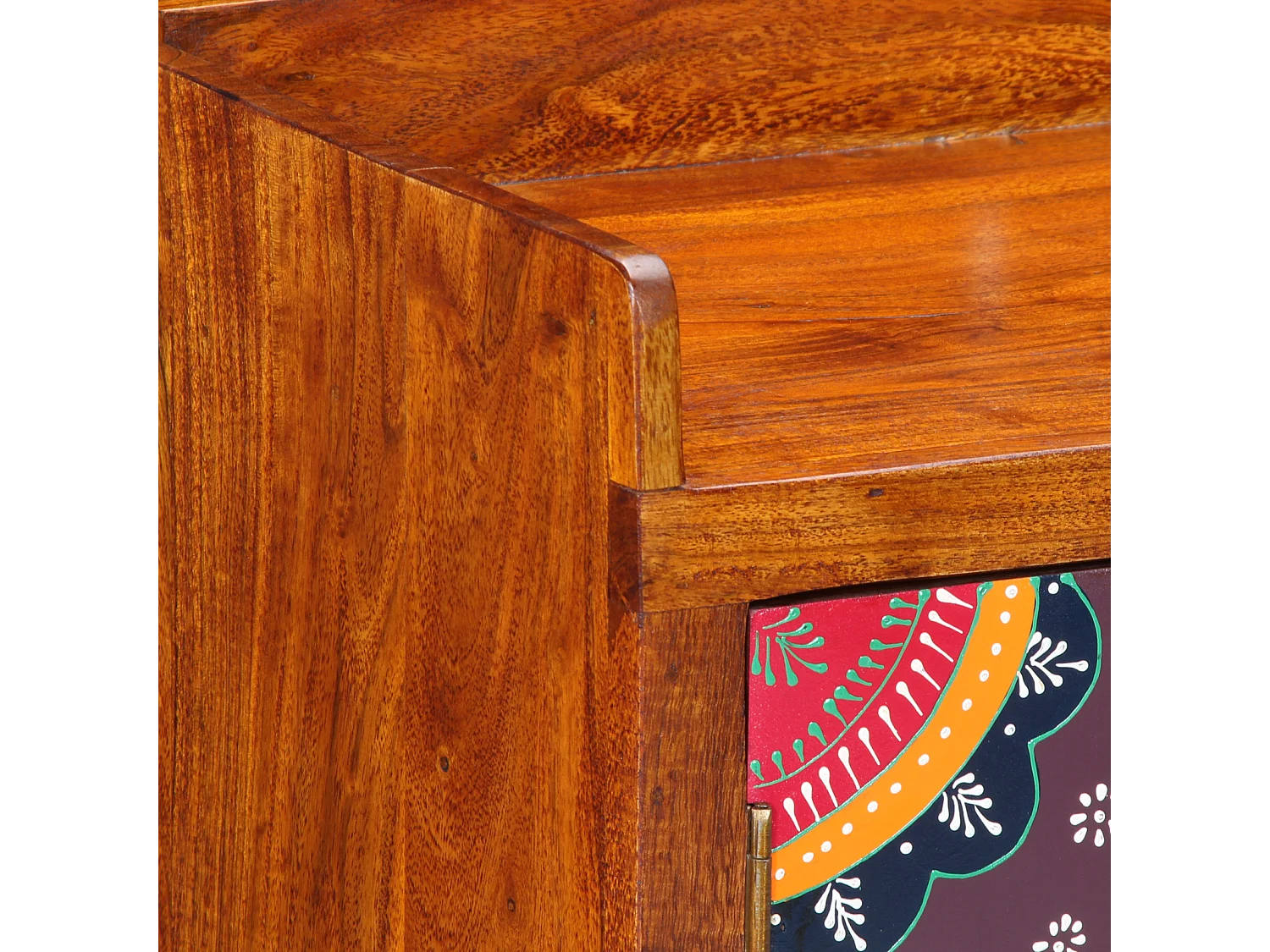 Meuble à chaussures 55x35x75 cm en bois solide d'acacia