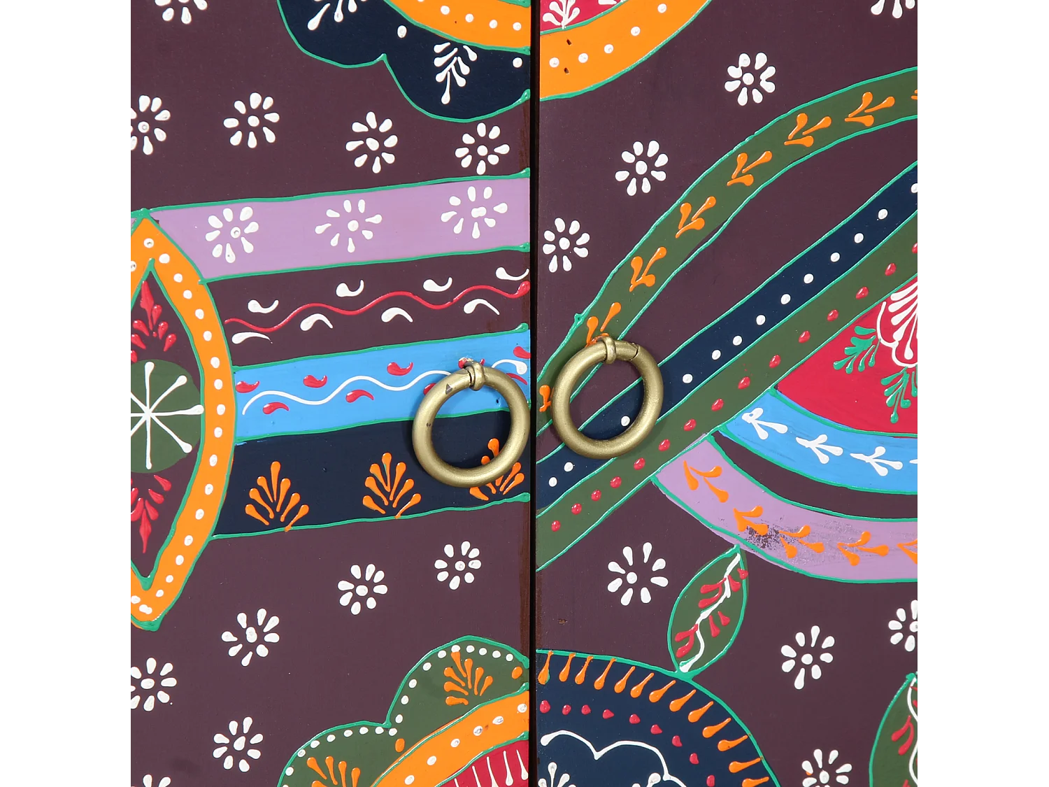 Meuble à chaussures 55x35x75 cm en bois solide d'acacia