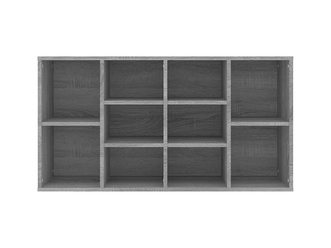 Banco zapatero Sonoma gris 103x30x54,5 cm Madera de ingeniería