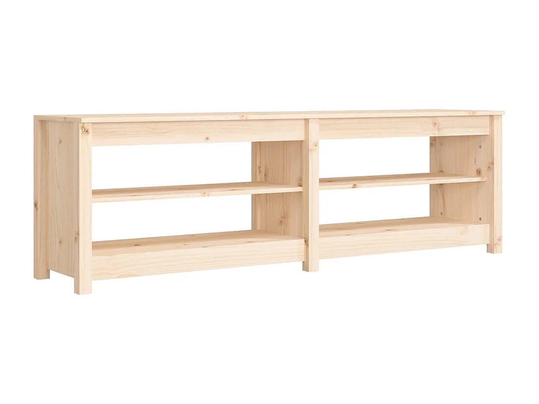 Banco zapatero 160x36,5x50 cm Madera maciza de pino