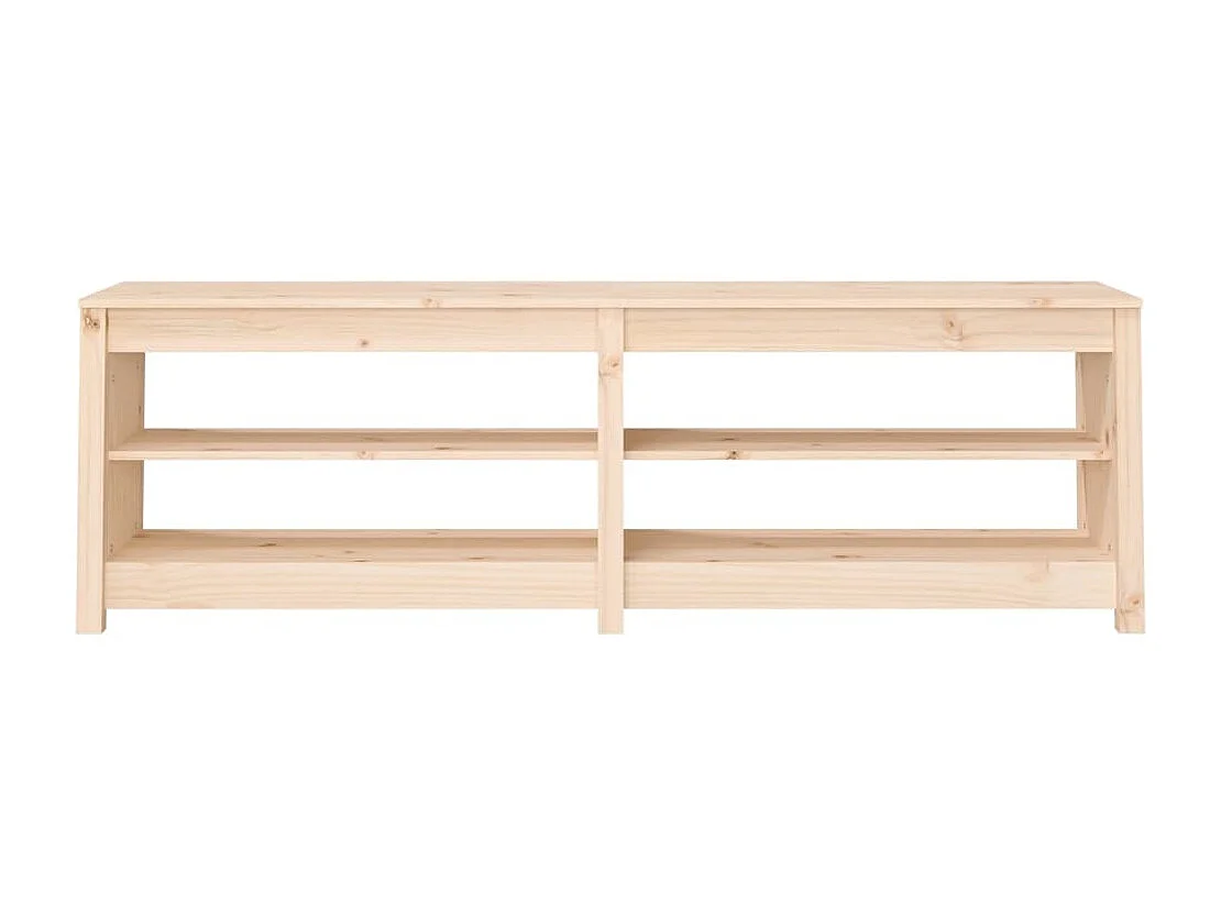 Banco zapatero 160x36,5x50 cm Madera maciza de pino
