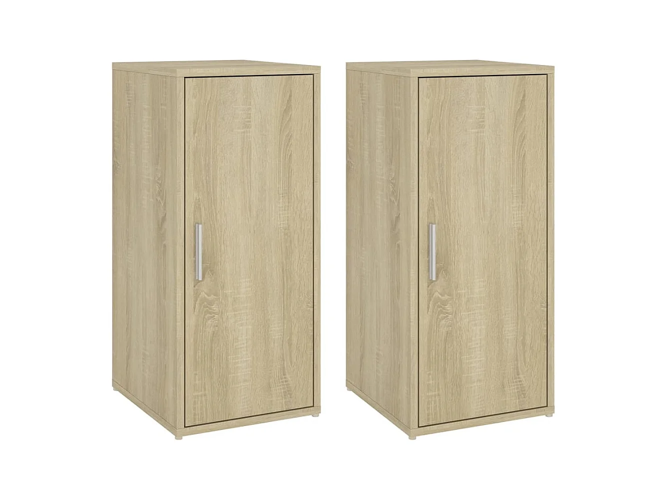 Armoires à chaussures 2 pcs Chêne sonoma 32x35x70 cm Aggloméré