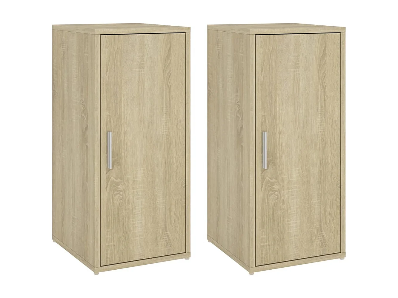 Armoires à chaussures 2 pcs Chêne sonoma 32x35x70 cm Aggloméré