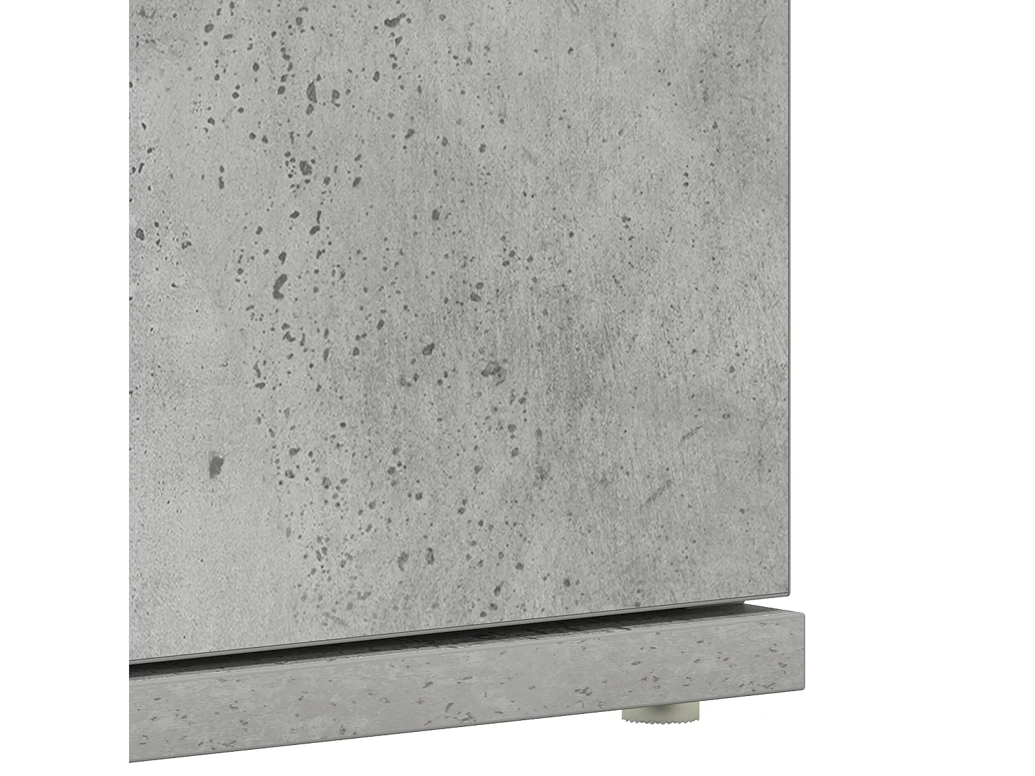 Armoire à chaussures gris béton 80x39x180 cm en bois aggloméré