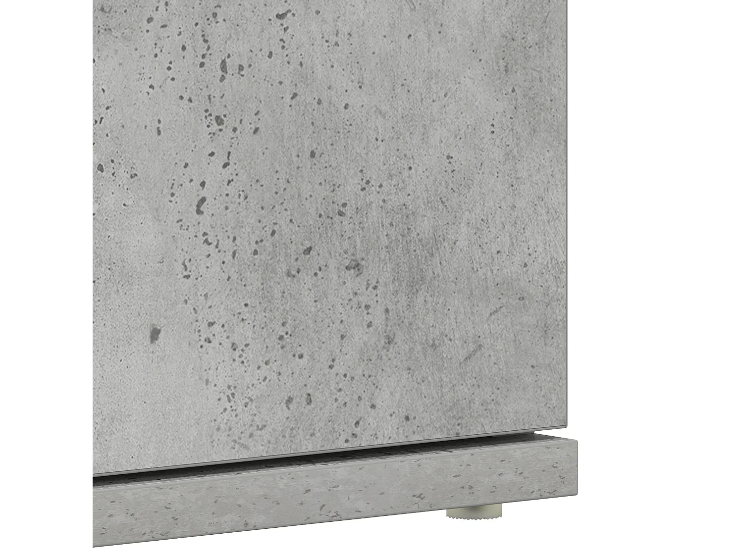 Armoire à chaussures gris béton 80x39x180 cm en bois aggloméré