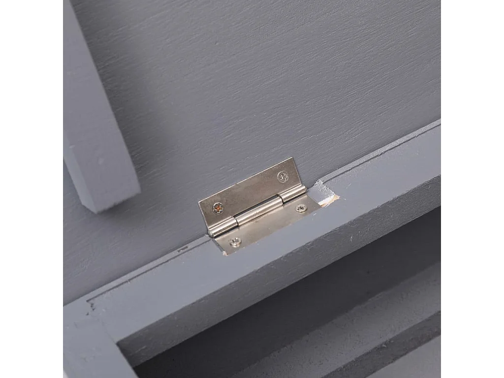 Grijze schoenenkast 50 x 28 x 98 cm Paulowniahout