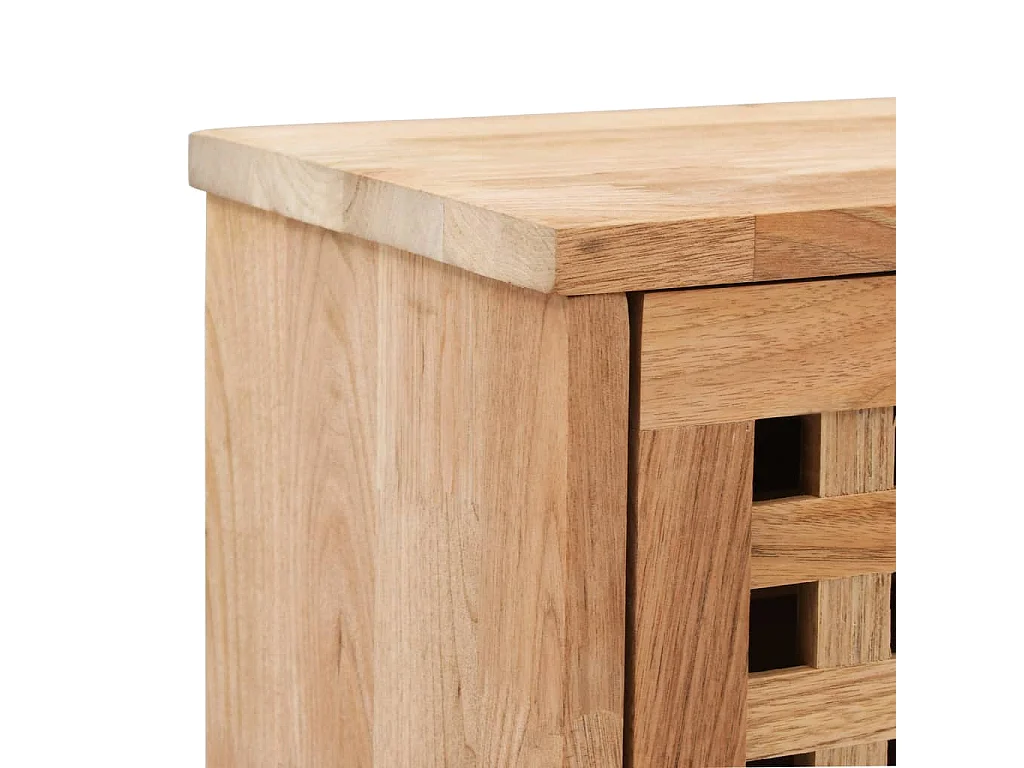 Banco zapatero 94x20x38cm Madera maciza de nogal