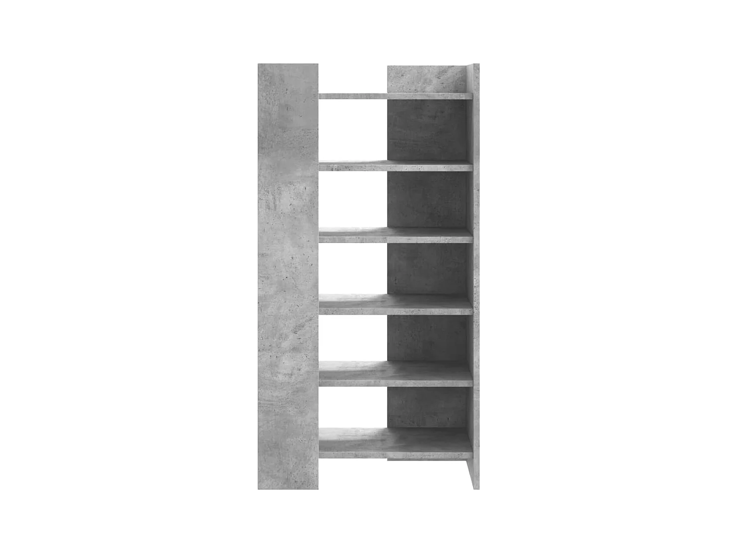 Scarpiera grigio cemento 52x37,5x100cm in legno ingegnerizzato