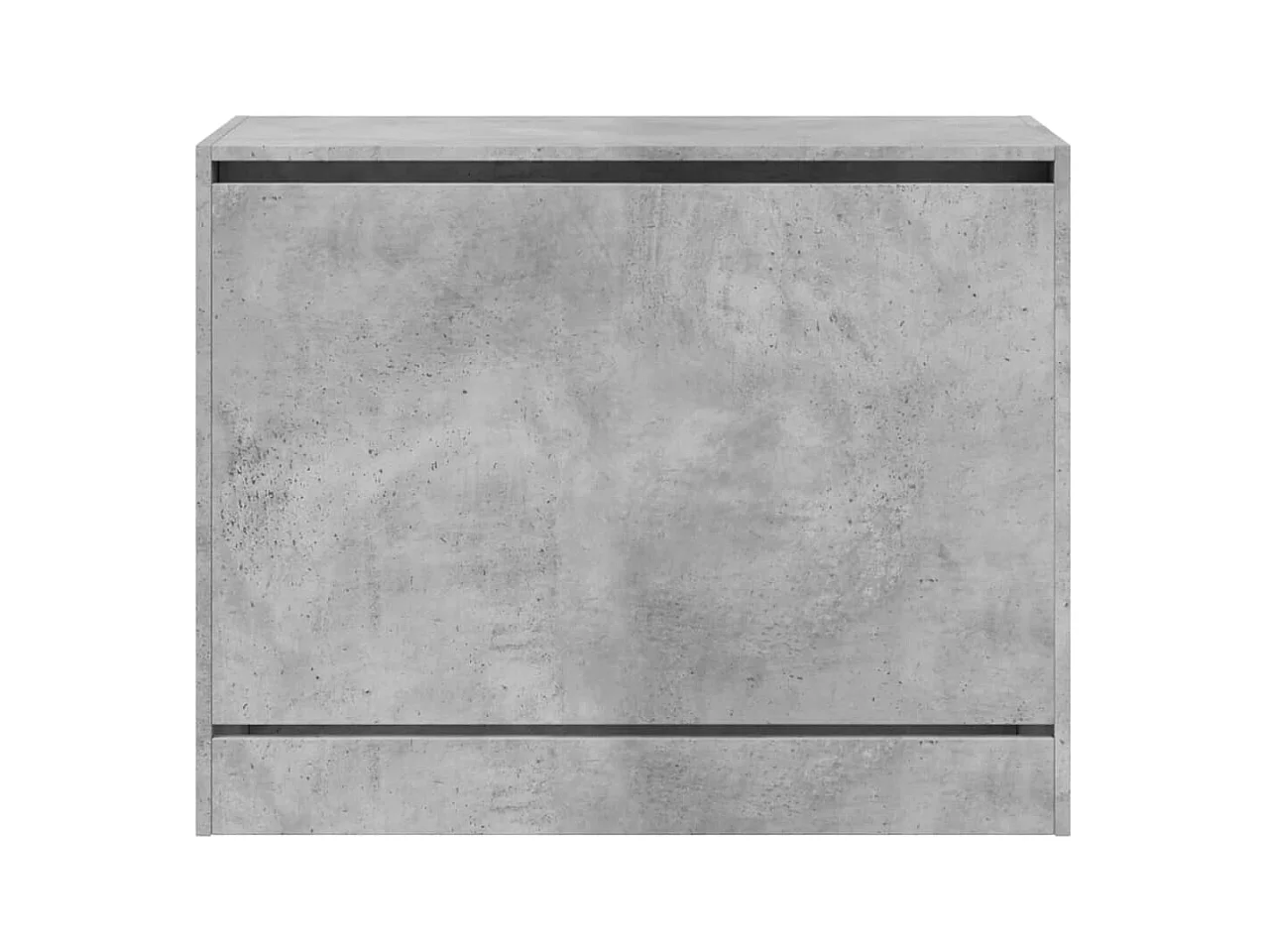 Armoire à chaussures gris béton 80x34x63 cm bois d'ingénierie