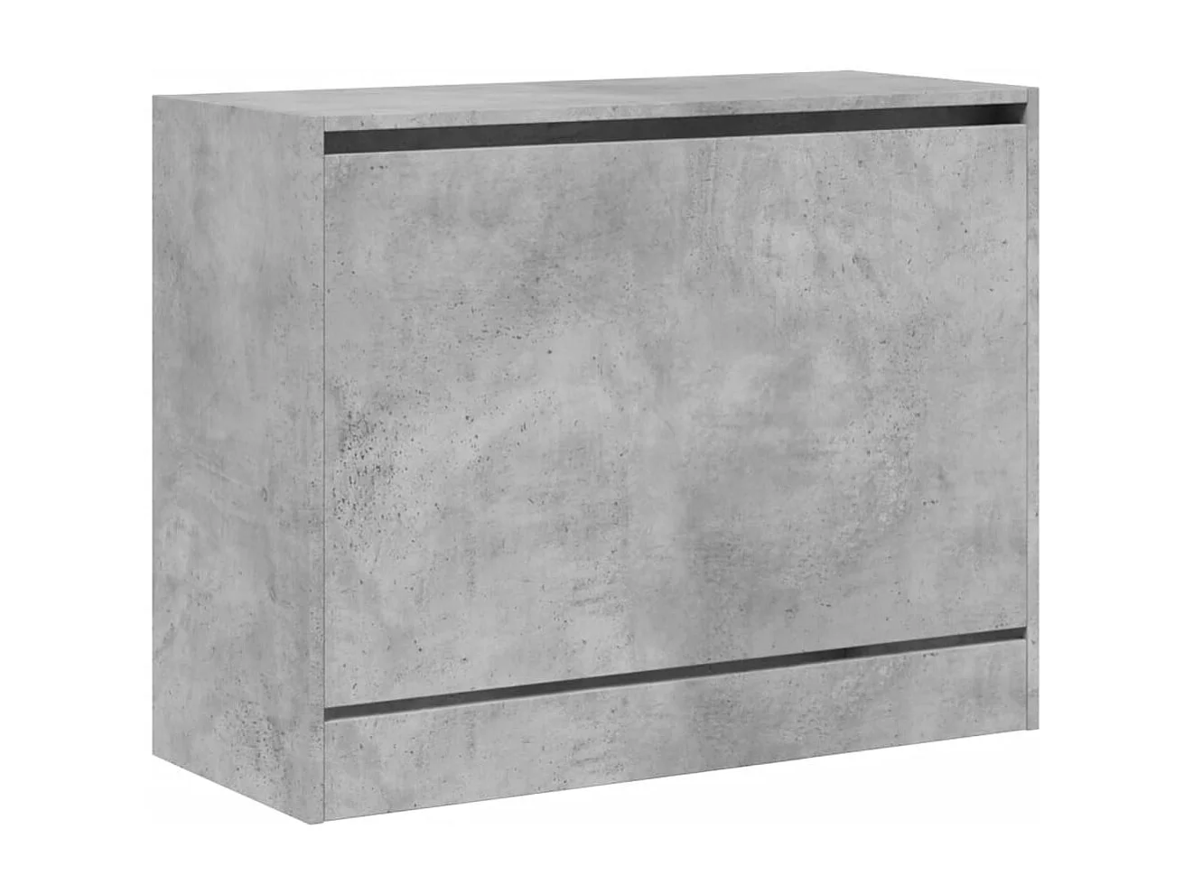 Zapatero gris hormigón 80x34x63 cm madera de ingeniería