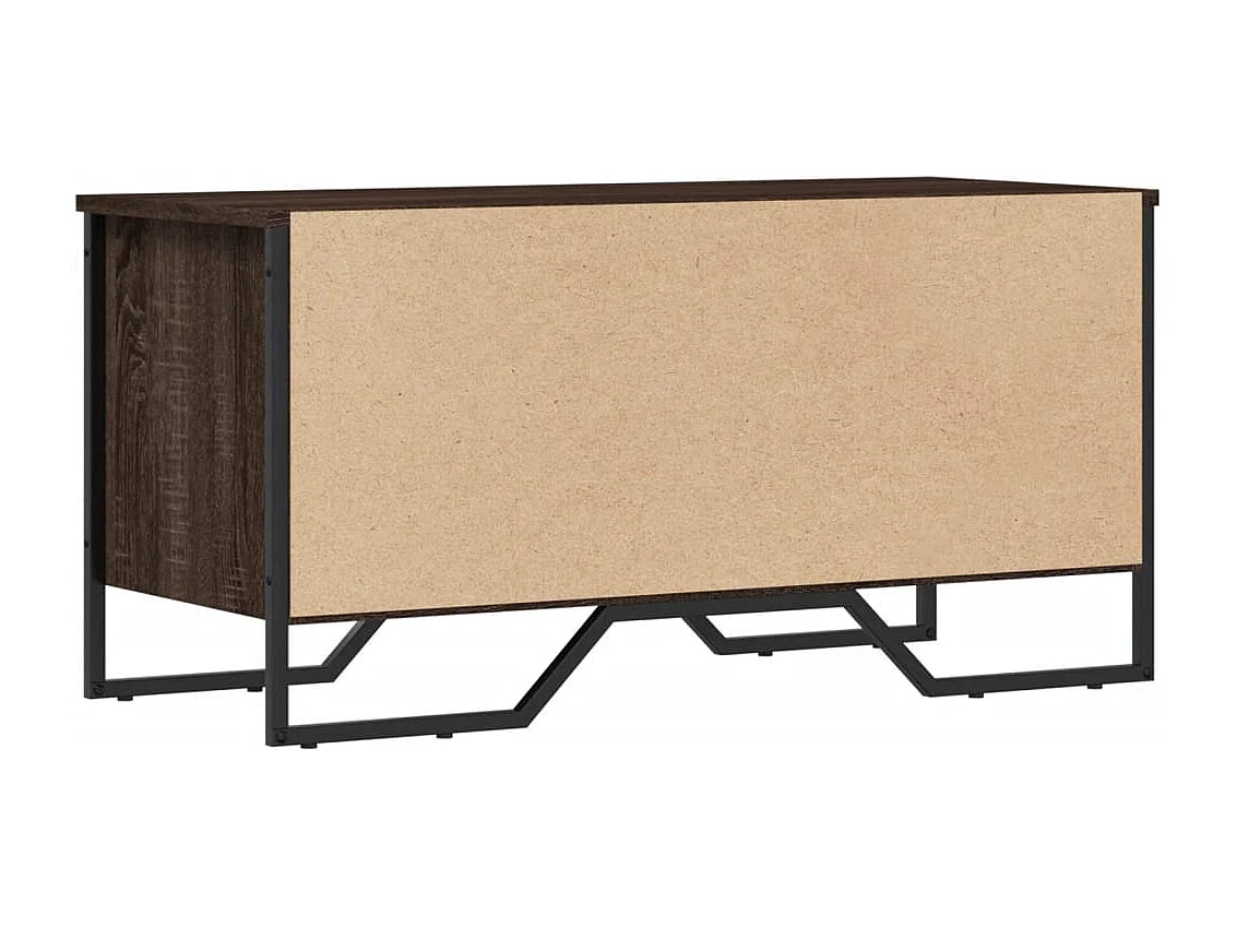 Zapatero roble marrón 90x38x45,5 cm madera de ingeniería