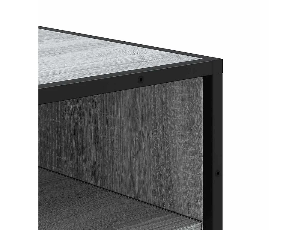 Étagère à chaussures sonoma gris 48x38x97,5cm bois d'ingénierie