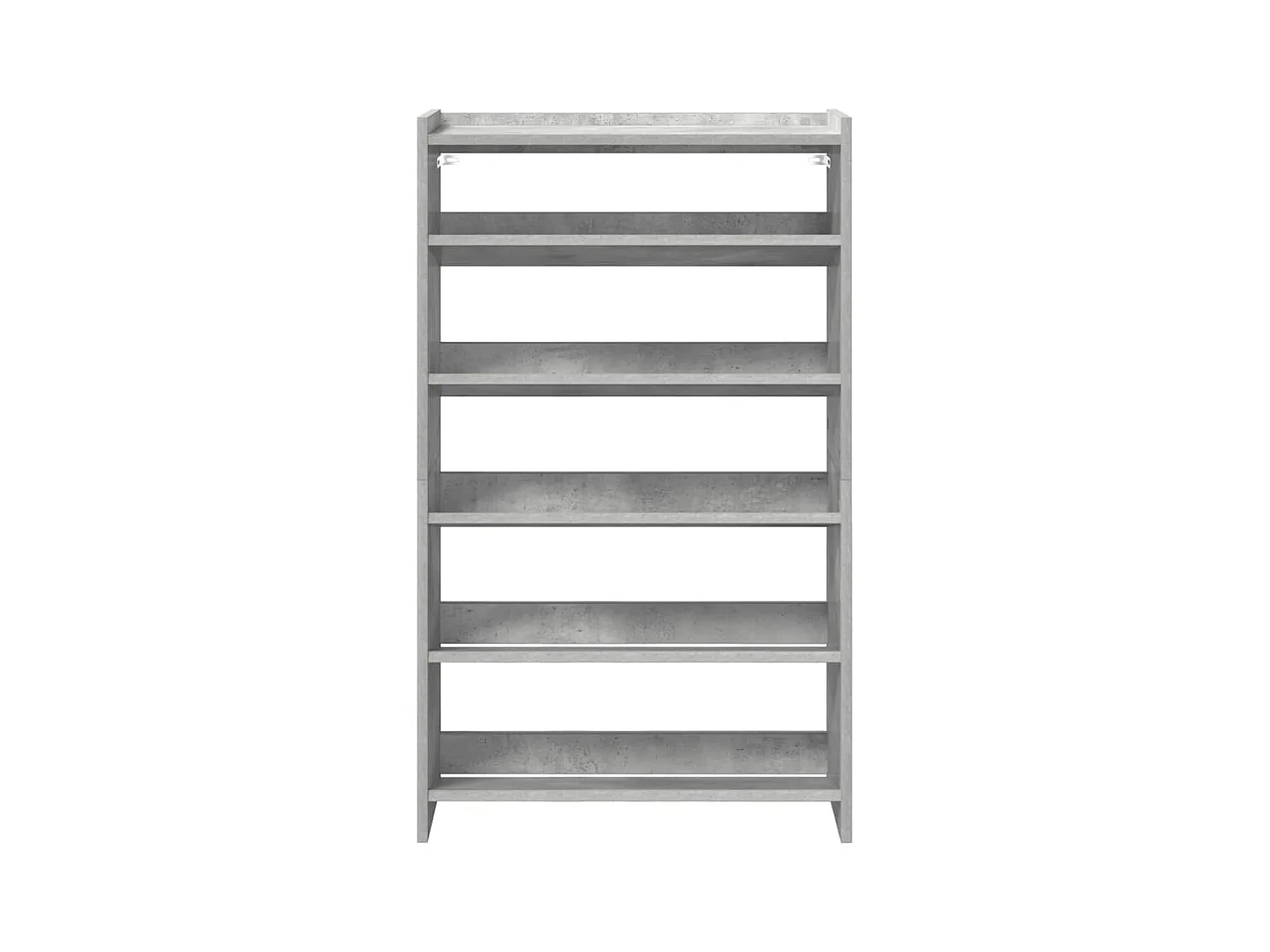 Étagère à chaussures gris béton 60x25x100 cm bois d'ingénierie