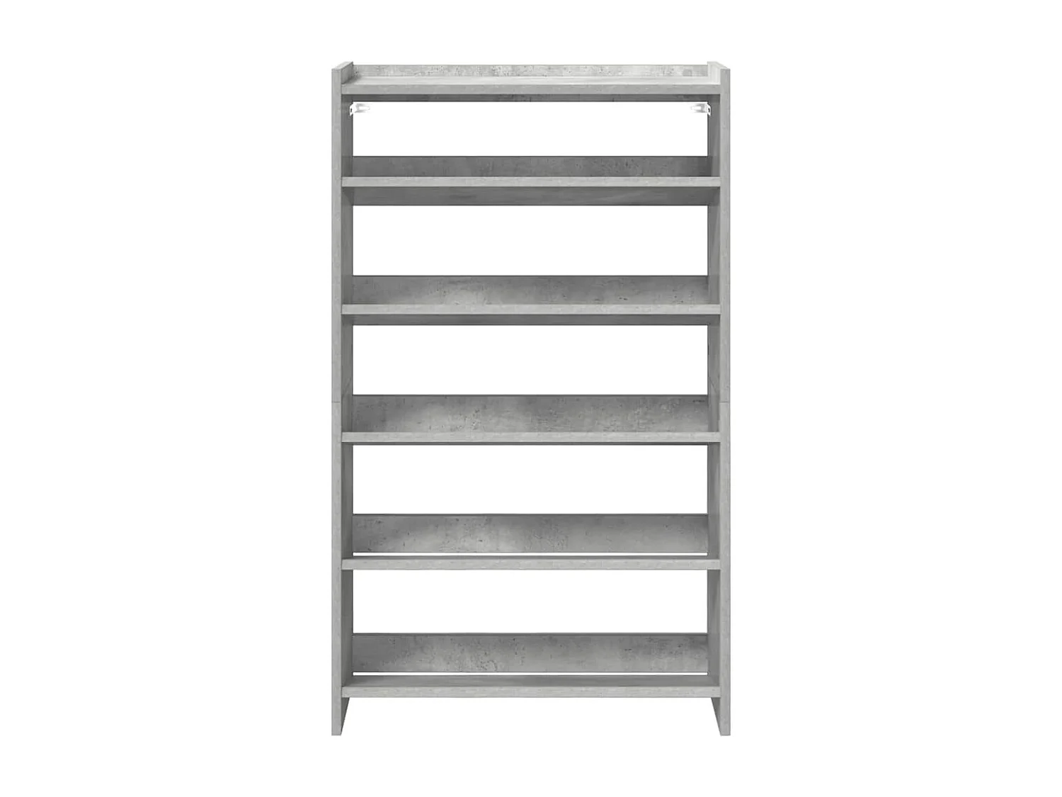 Étagère à chaussures gris béton 60x25x100 cm bois d'ingénierie