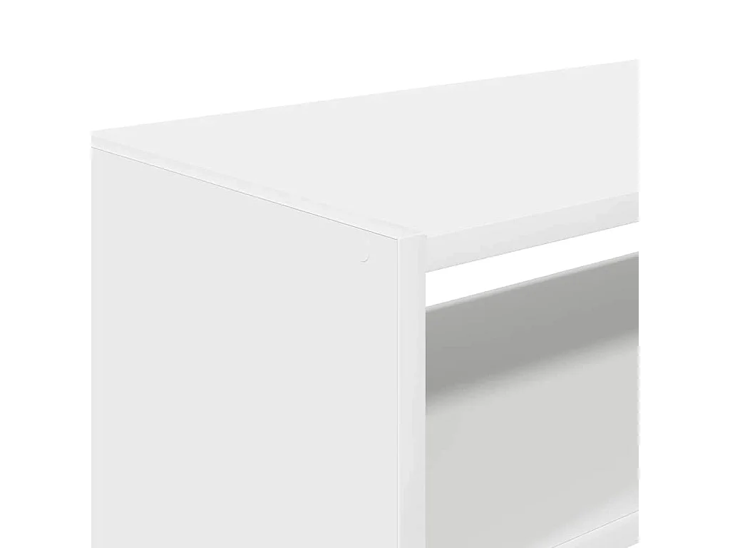 Étagères à chaussures 2 pcs empilable blanc 60x30x30,5 cm