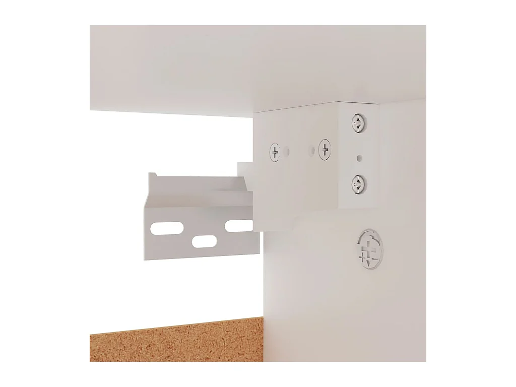 Armoire à chaussures Blanc 60x35x70 cm Bois d’ingénierie