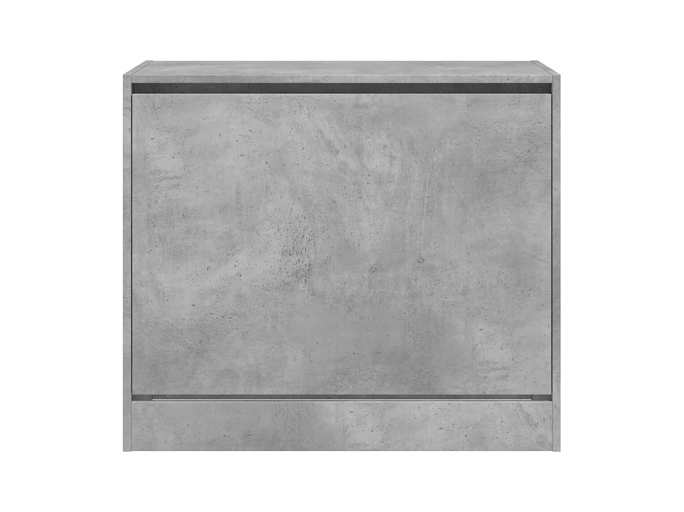 Armoire à chaussures gris béton 80x42x69 cm bois d'ingénierie