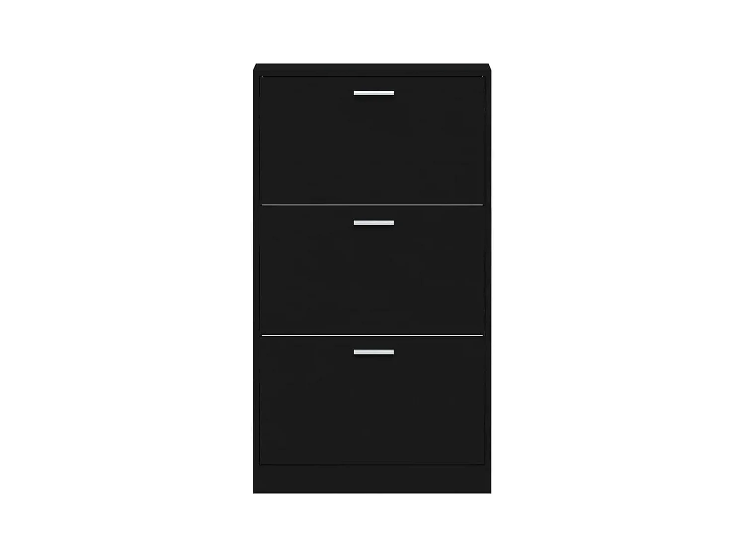 Armoire à chaussures Noir 59x17x108 cm Bois d'ingénierie