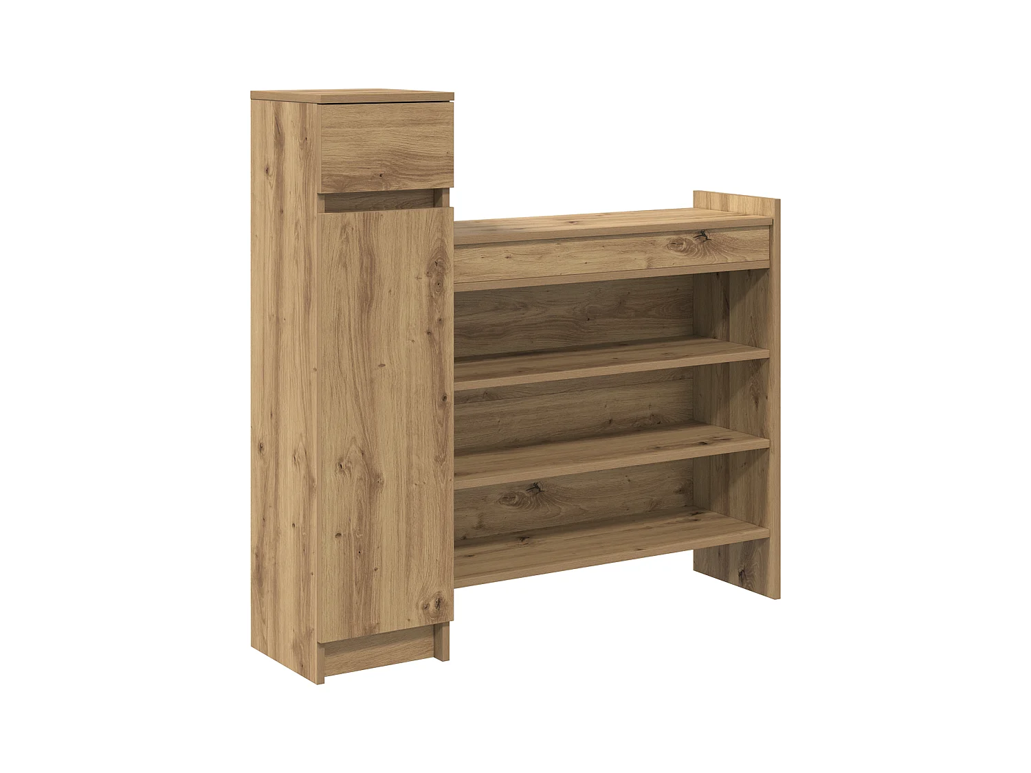 Meuble à chaussures Chêne 100.5x28x100 cm Bois d'ingénierie