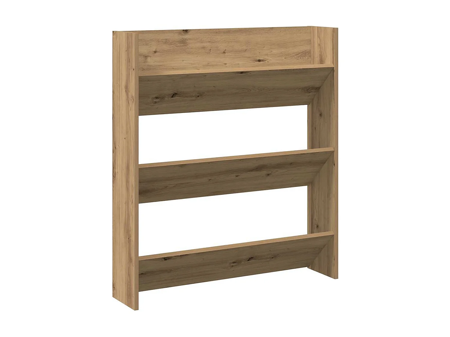 Armoire à chaussures murale chêne artisanal bois d'ingénierie