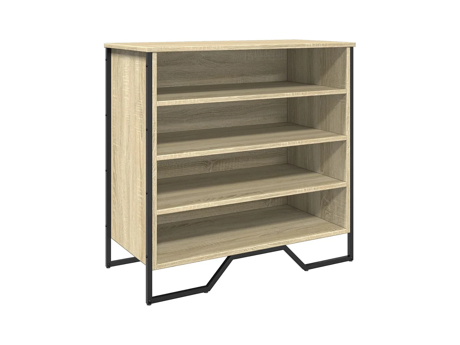 Scarpiera in rovere Sonoma 80x38x78 cm in legno ingegnerizzato