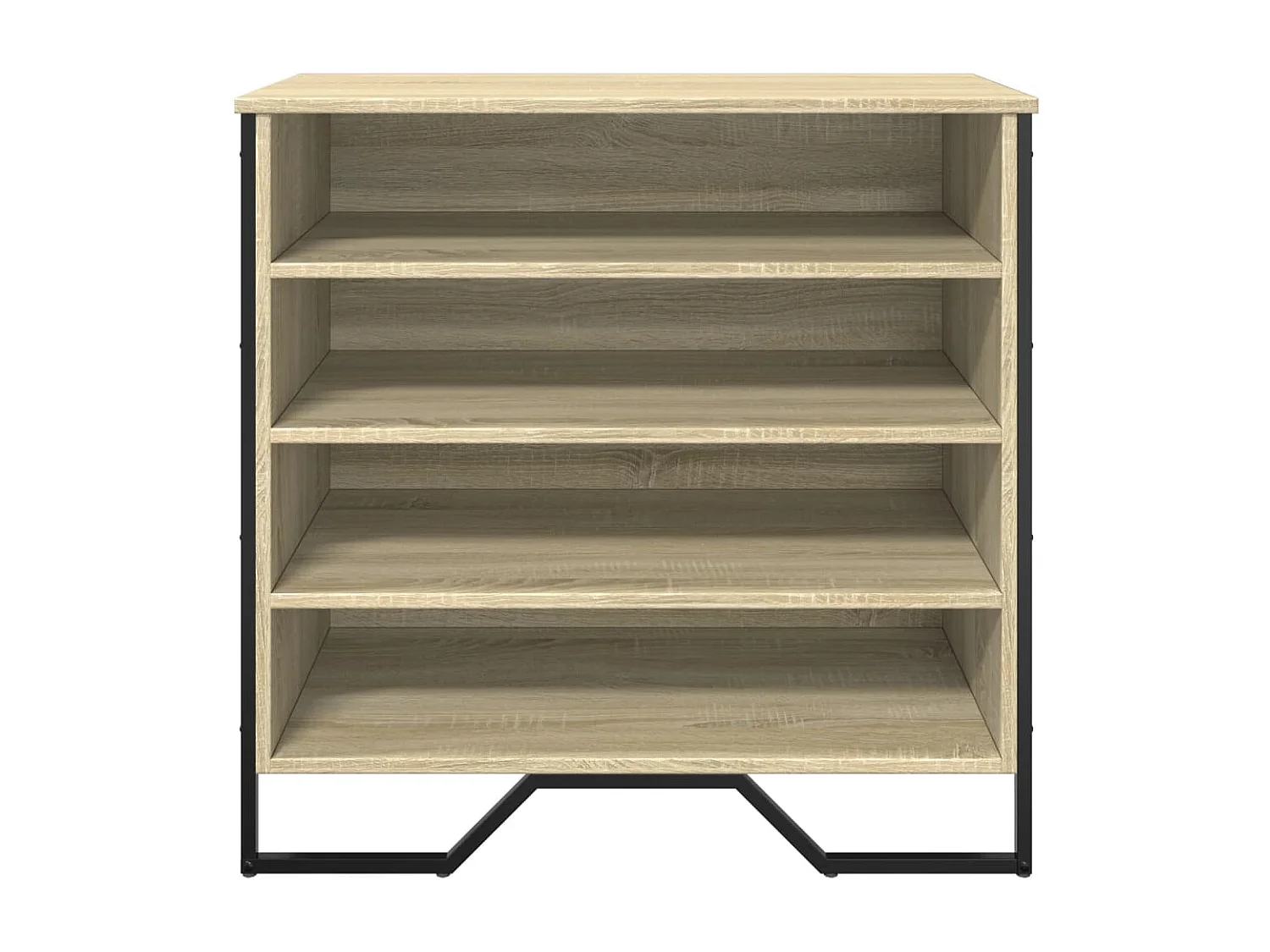 Zapatero de roble Sonoma 80x38x78 cm madera de ingeniería