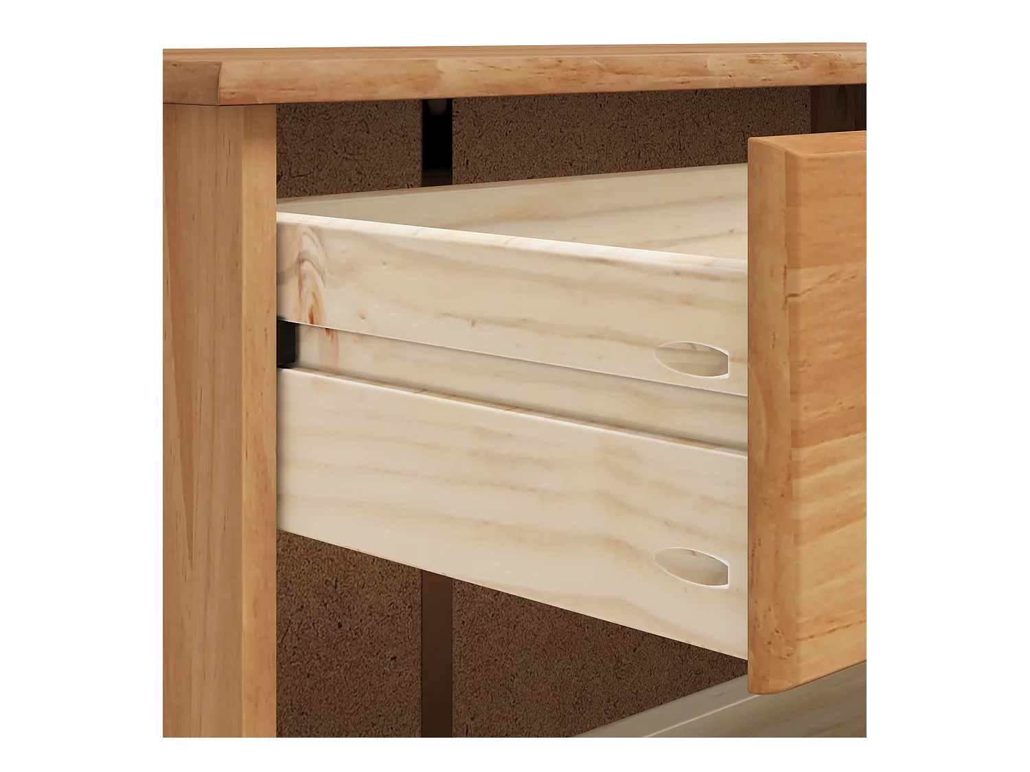 Meuble à chaussures  85x35x108 cm en bois massif de pin