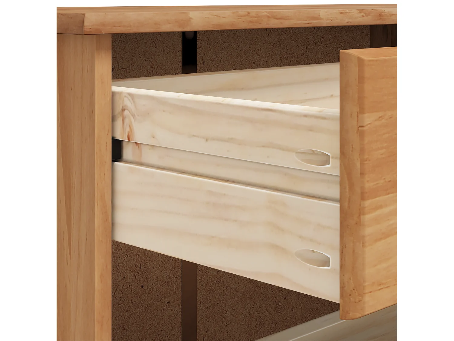 Meuble à chaussures  85x35x108 cm en bois massif de pin