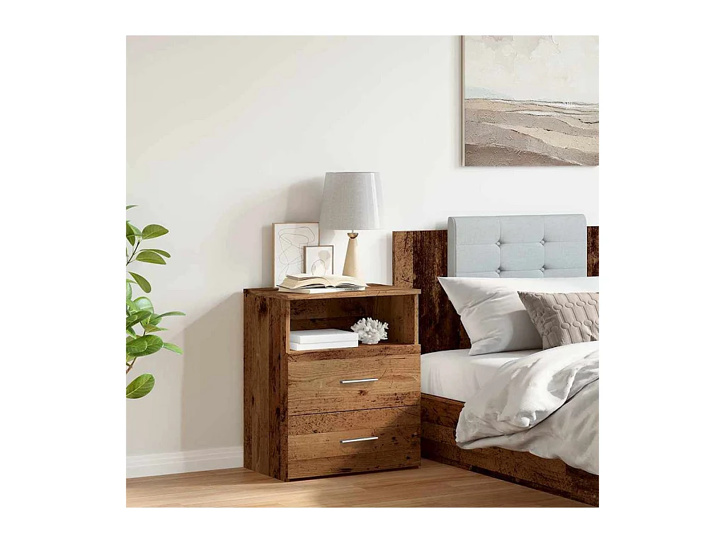 Comodino in legno vecchio 50x32x60 cm in legno ingegnerizzato