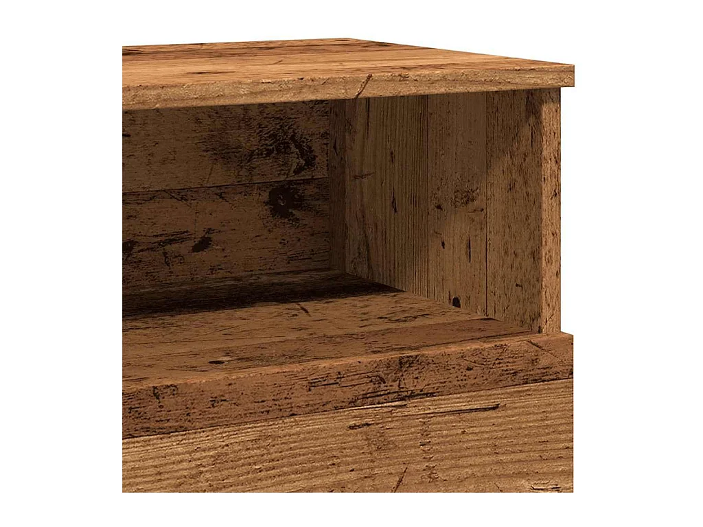 Comodino in legno vecchio 50x32x60 cm in legno ingegnerizzato