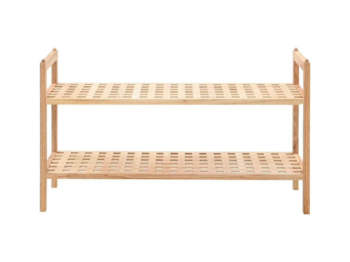 Étagère à chaussures Bois de noyer massif 69 x 26 x 40 cm